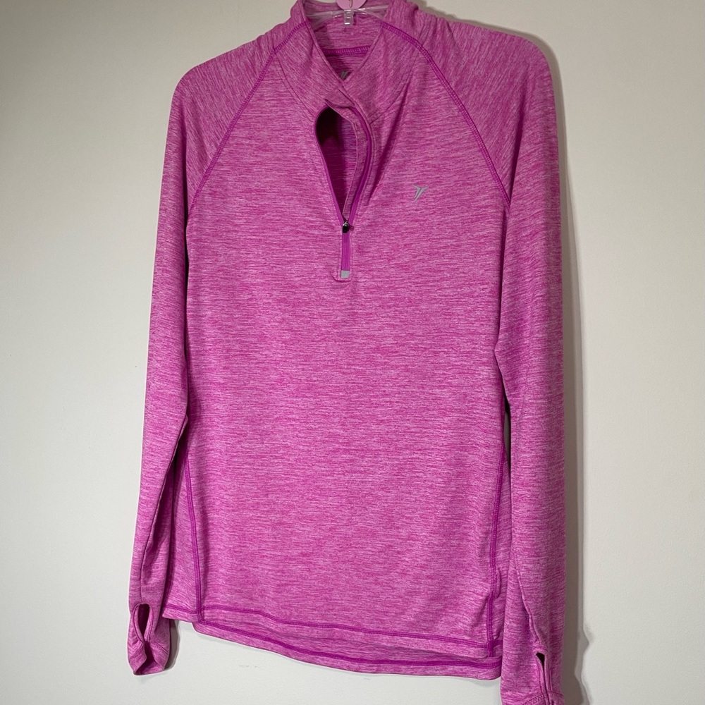 Old Navy Women's Pink Quarter-Zip Top ~ Size Medium /Tall 
Active or Casual Wear